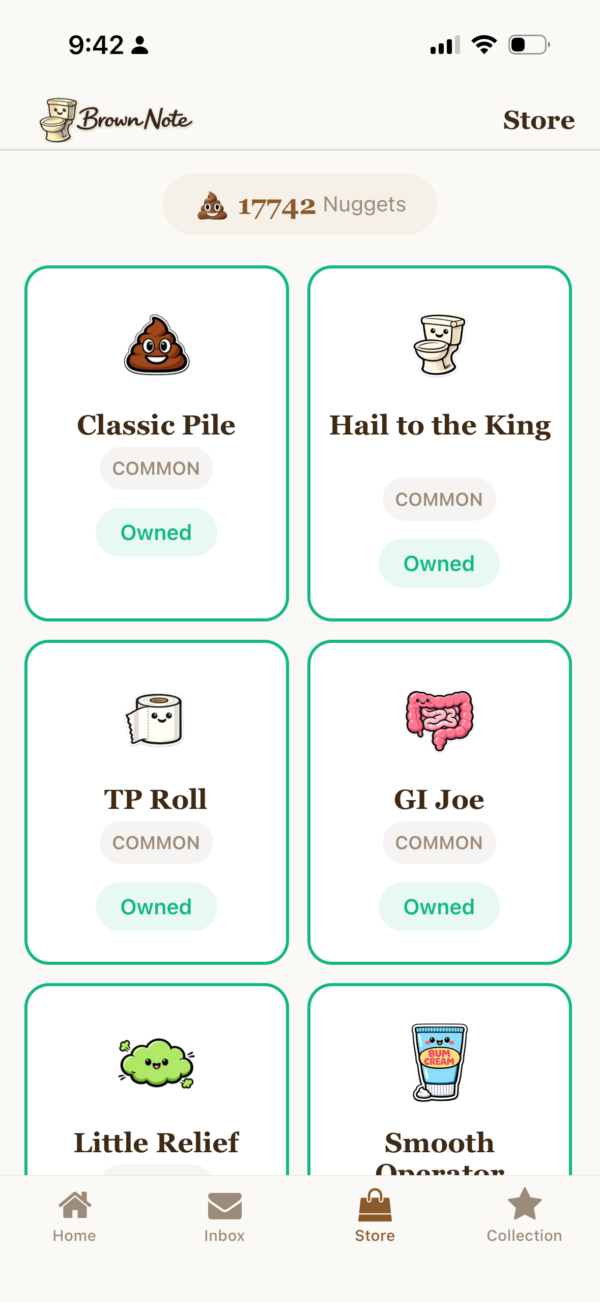 Brown Note sticker store